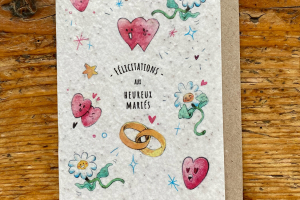 les cartes de Lulu "vive les mariés"(bague)